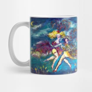 MOONLIGHT DANCERS ,MASQUERADE DANCING IN BLUE NIGHT Mug